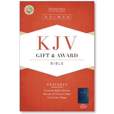 KJV Gift & Award Bible, Blue Imitation Leather